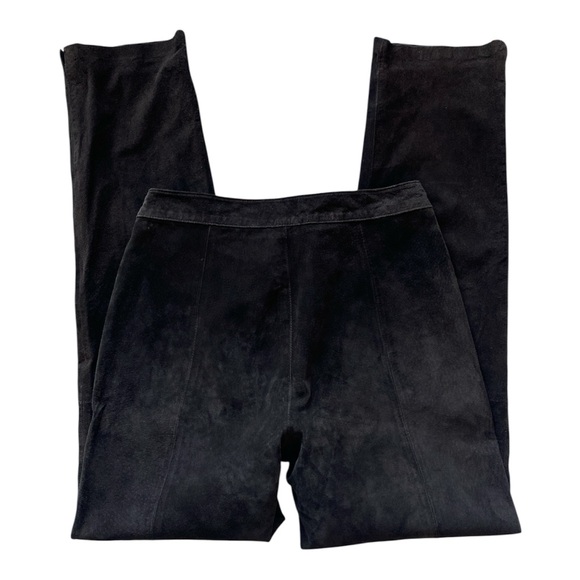 Women’s Vintage 90s Hugo Buscati Dark Brown 100% Leather Pants - Picture 2 of 7